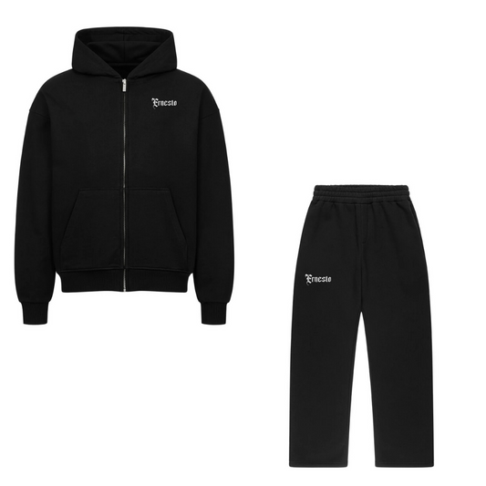 ERNESTO Zipper x Jogger schwarz